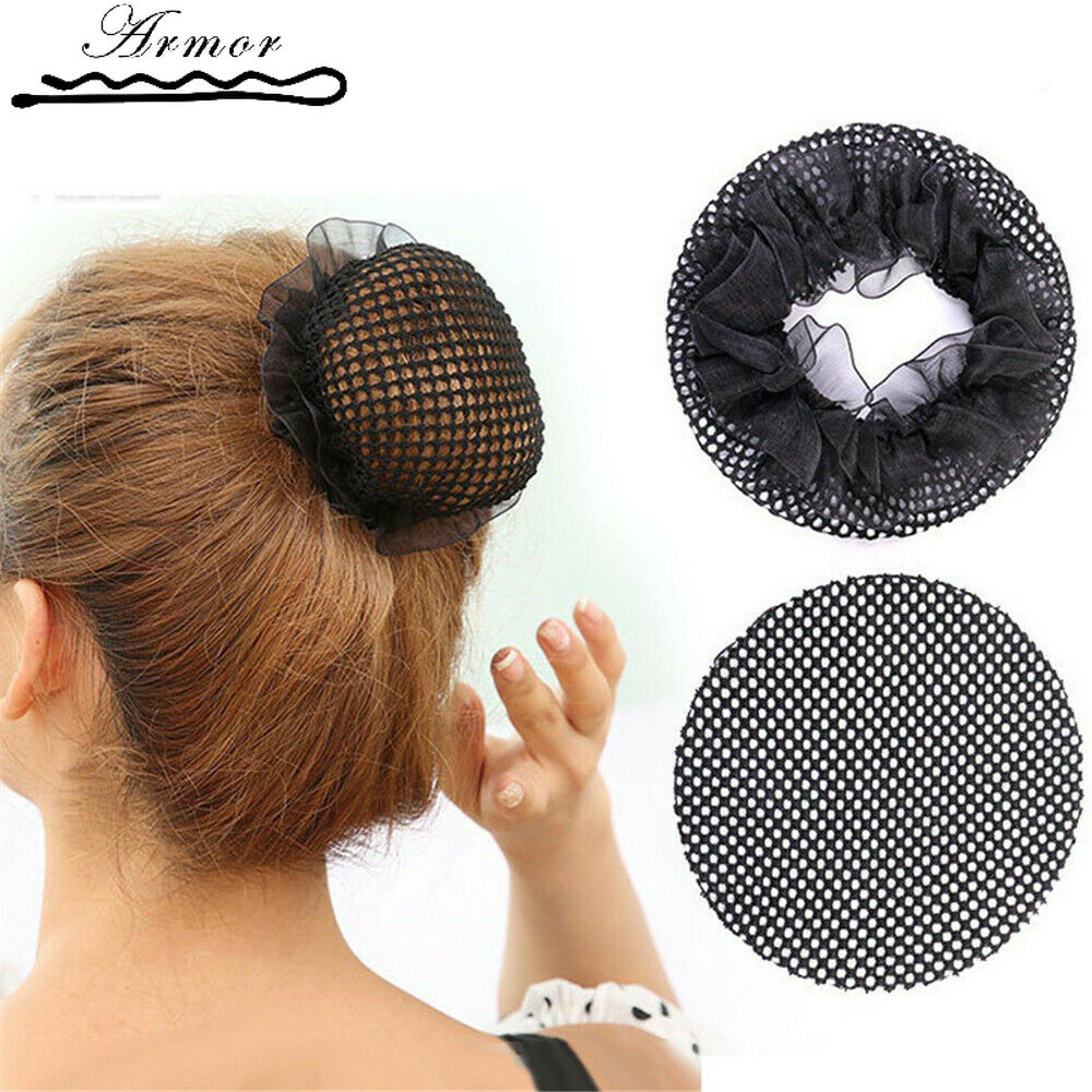 Women Fashion Elastic Lace Edge Invisible Hair Net / Girls' Flower Hair Nets Dancers Kids' Hair bands /Ladies Simple Ballet Dance Skating Snoods Hair Net Bun Cover/ Girls Elastic Hair Accessories Dancewear Hair Styling Accessory