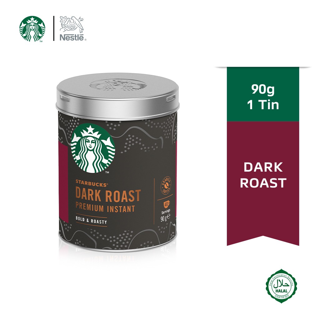 STARBUCKS DARK ROAST PREMIUM INSTANT COFFEE 90G Shopee Malaysia