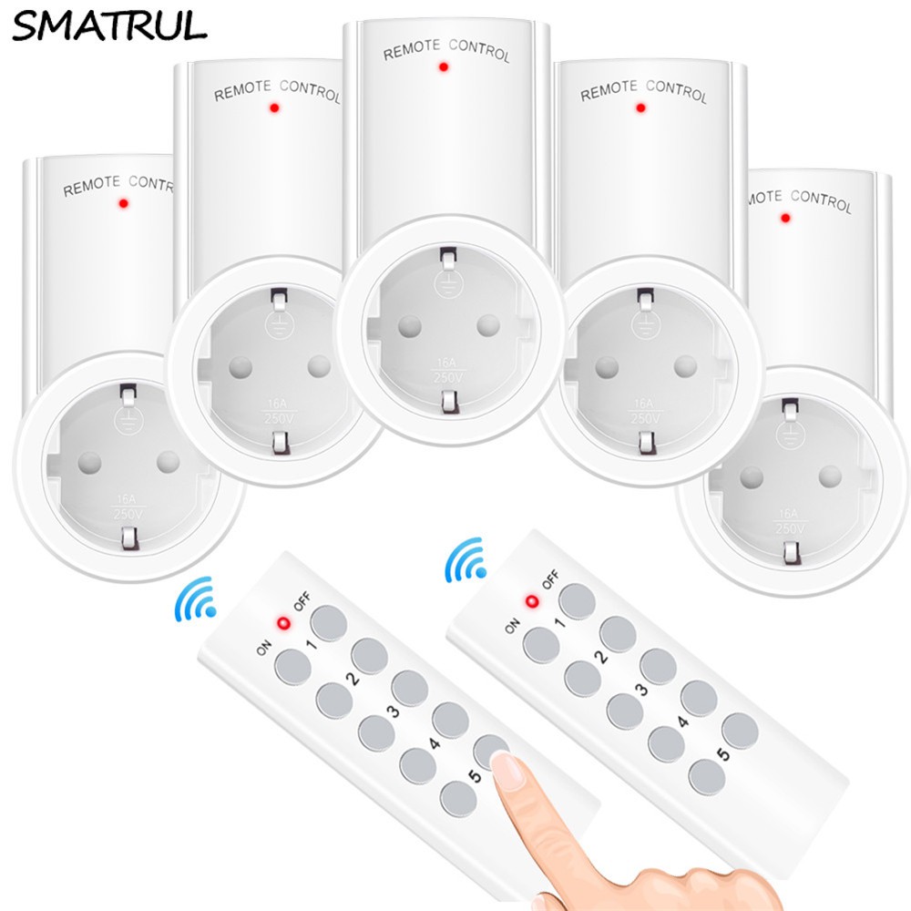 (in stock)EU Plug 433mhz Wireless Remote Control smart ...