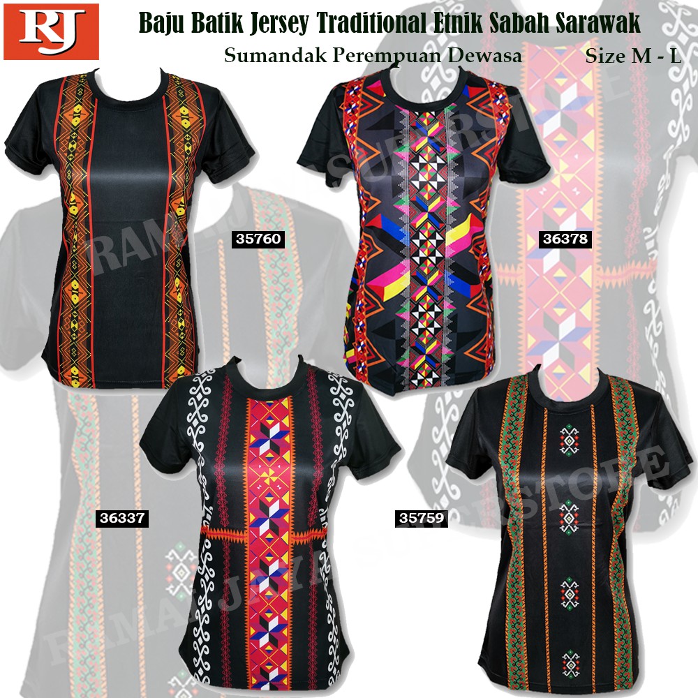 🔥HOT&Wholesale🔥 Baju Batik Jersey Traditional Etnik Sumandak Perempuan ...