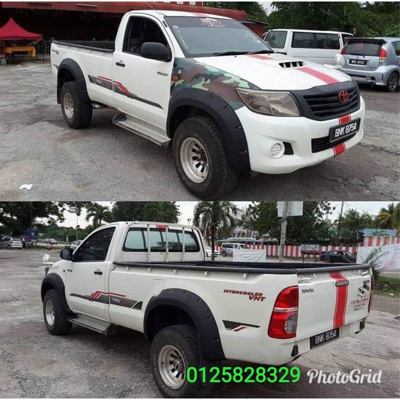 Ready Stock Toyota Hilux Vigo Single Cab Fender Flares