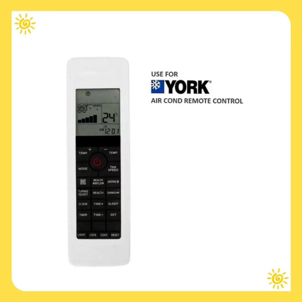 YORK AIR CONDITIONER REMOTE CONTROL Shopee Malaysia