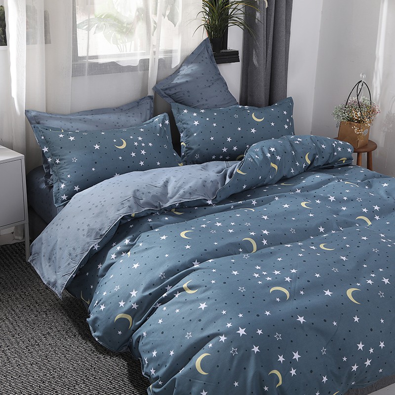 Soft Duvet Cover And Bed Sheet, Moon And Stars Duvet Cover Uk