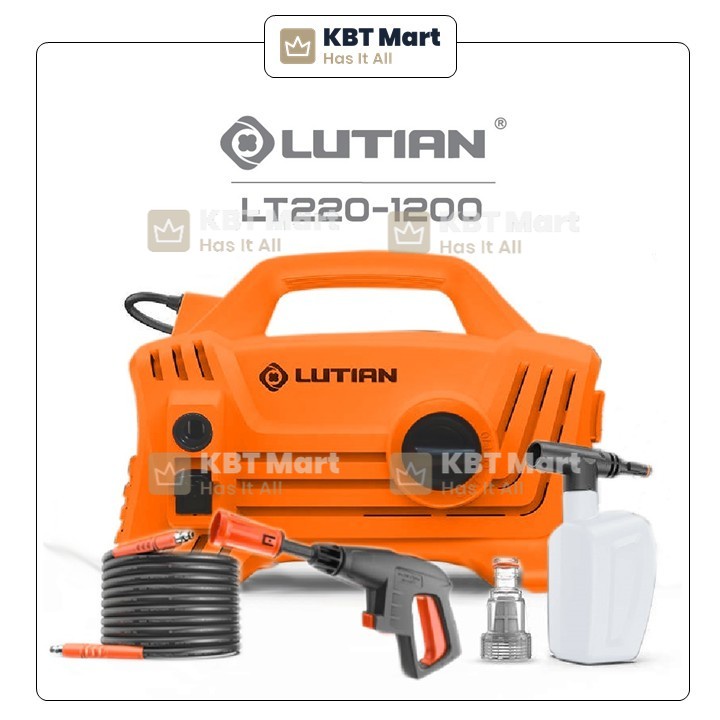 LUTIAN LT2201200 Portable High Pressure Water Jet Car Wash Washer