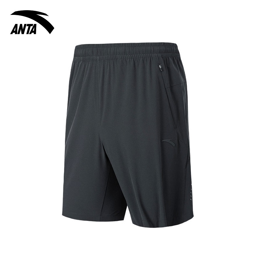 ANTA Men Crosstraining Shorts Basic Black Shopee Malaysia