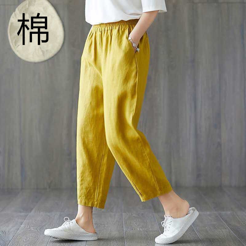 plus size cotton pants