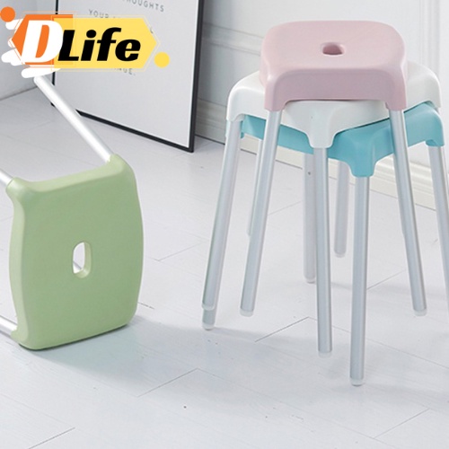 D.life Aluminum Legs Plastic Classroom Furniture Stools, Stool Chairs; Flexible Seating; Stacking Stools