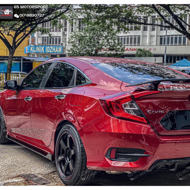 Honda Civic FC PP Side Lips(Gloss Black) | Shopee Malaysia