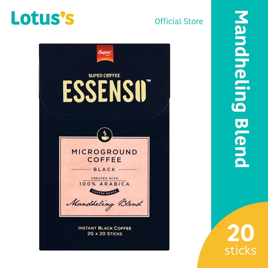 Super Essenso Microground Mandheling Blend Instant Black Coffee 20