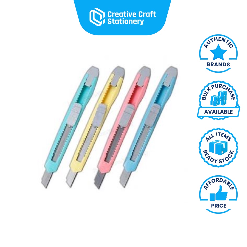 TZ804 (SMALL) Snap Blade Cutter (13cm) / Art Knife Cutter / Pisau lipat