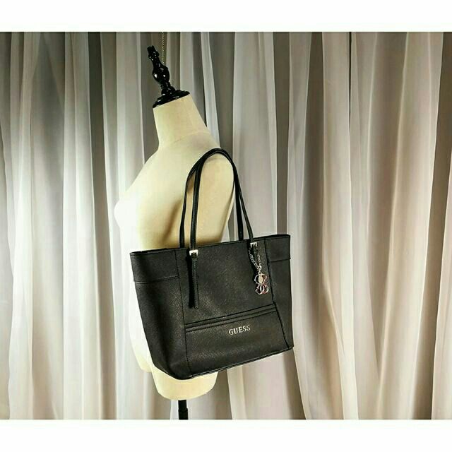 black tote bag guess