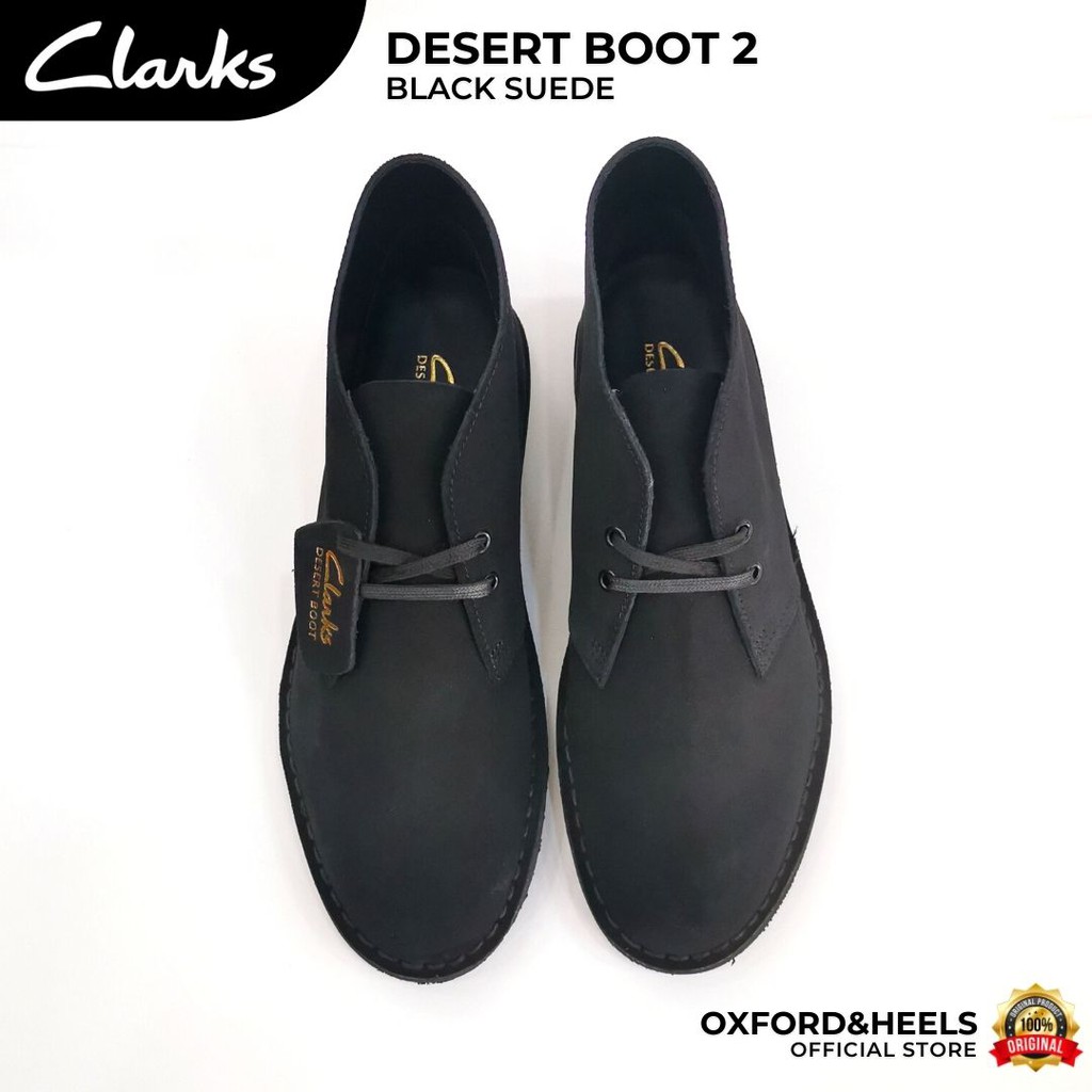 desert boot 2 black suede