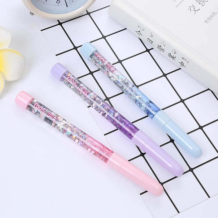 Fairy quicksand gel pen online celebrity explosions girl's heart into oil quicksand pen cute student stationery pen wholesale