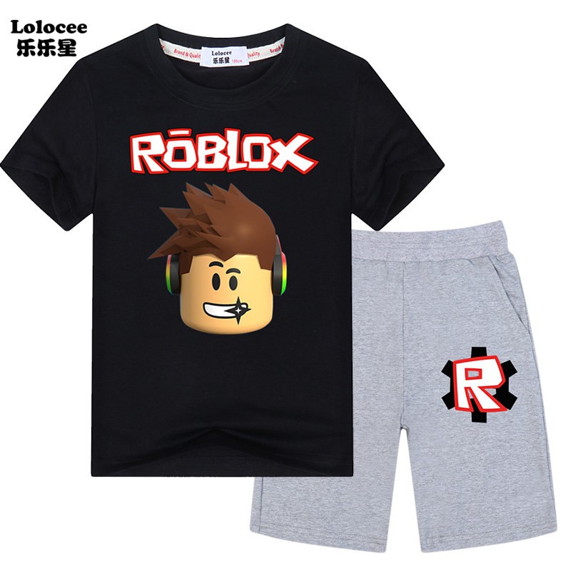 Roblox Clothes Sets Kids Fashion Sets Big Boy Video Games Clothing Cotton Sets Shopee Malaysia - sell at a loss 3 14t children tops hot game roblox red