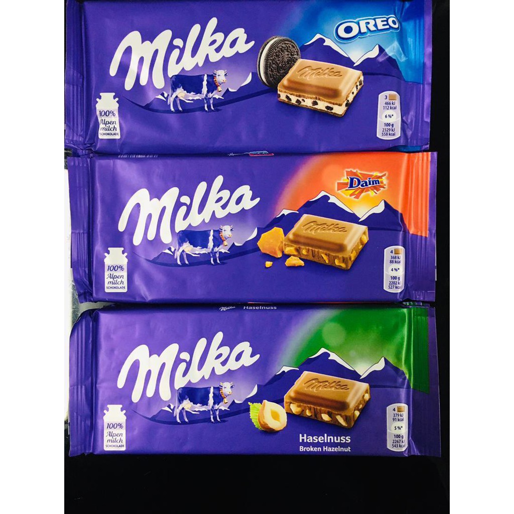 READY STOCK MILKA CHOCOLATE BAR 100g Shopee Malaysia