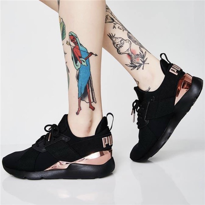 puma women's muse metallic casual sneakers