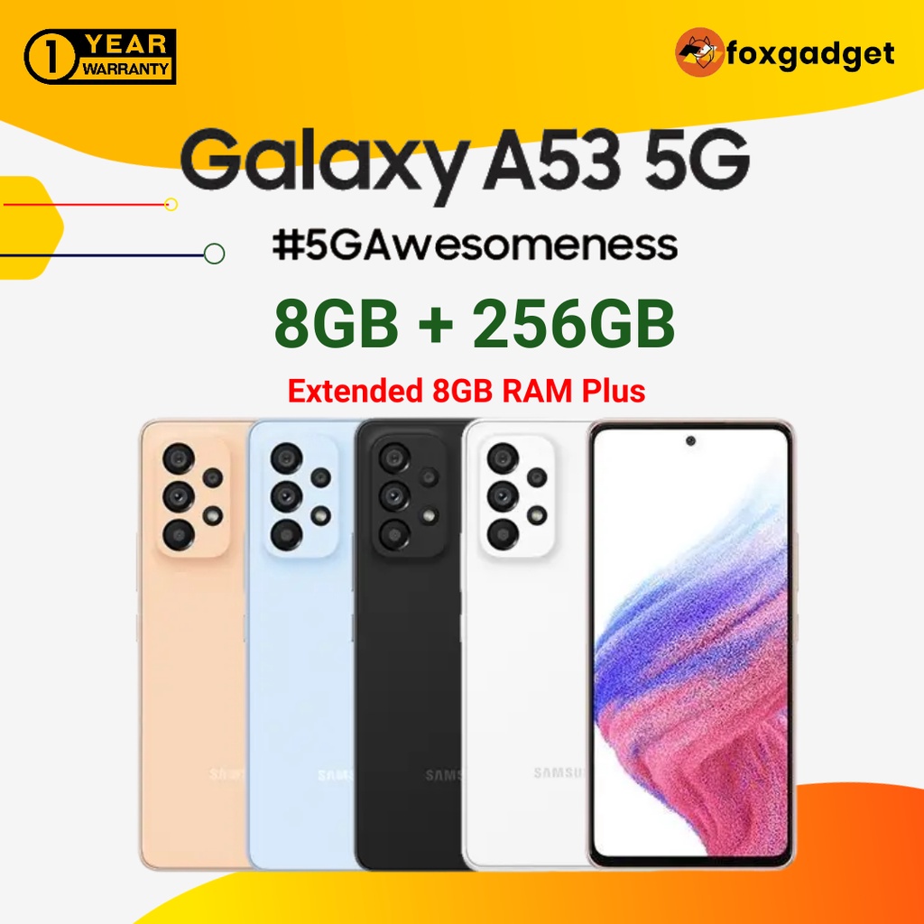 Samsung Galaxy A53 5G | 8GB RAM + 256GB ROM | 6.5