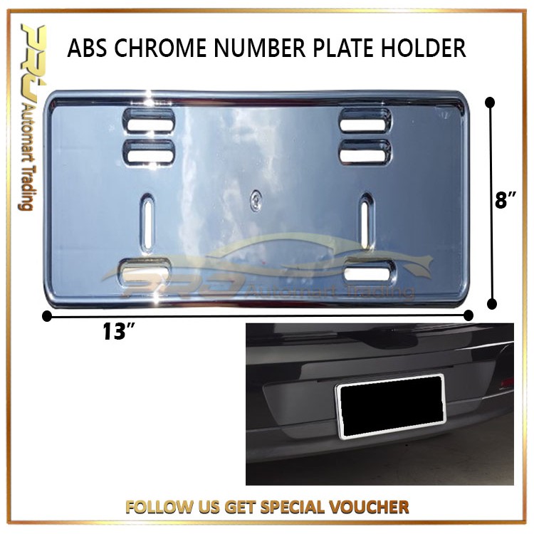 chrome reg plate holders