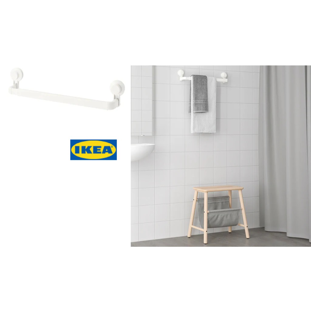 penyanggkut tuala / Ikea TISKEN Towel rack with suction cup, white