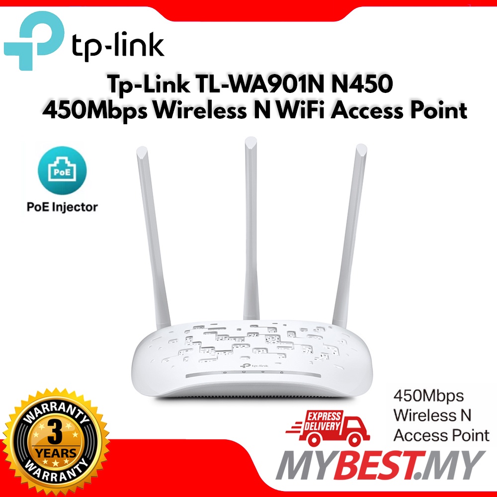 TpLink TLWA901N N450 450Mbps Wireless N WiFi Access Point Shopee
