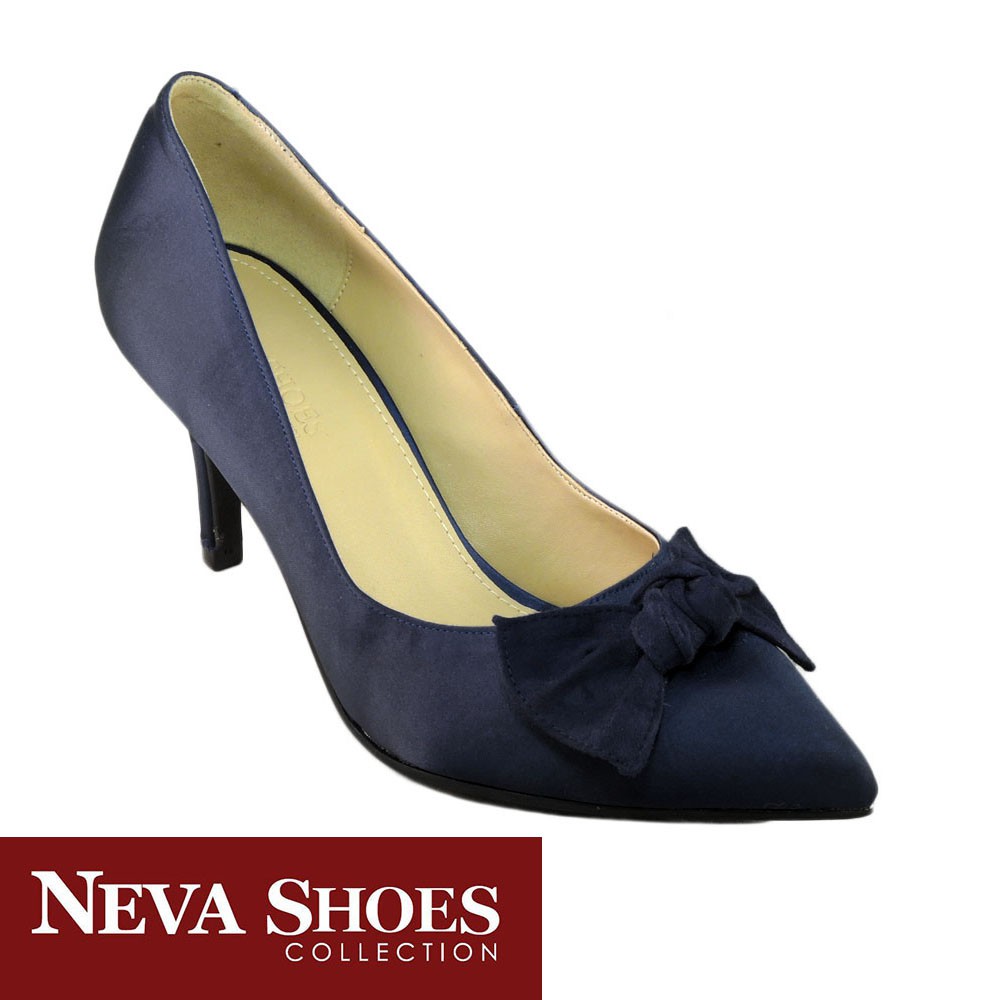 navy blue mid heel