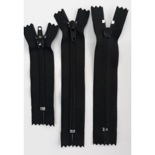 YKK No.5 Shoe Zipper Black for Shoe Boots Bag Fashion(1 piece) Zip YKK Hitam Kasut Beg Jean 4” to 18” (1 Helai)