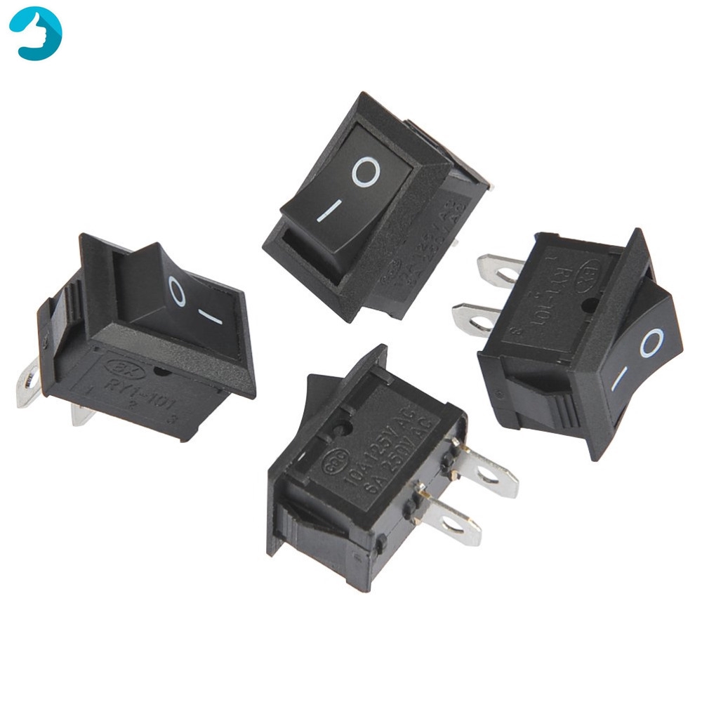 10PCS Switch ON-OFF 2pin Ship Type Switch 12V Rocker Switch power ...