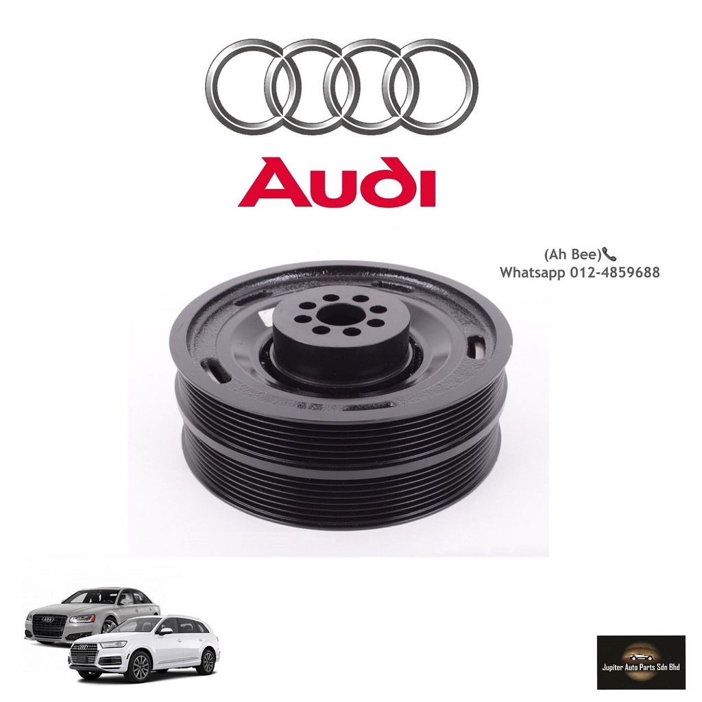 AUDI CRANKSHAFT MAIN PULLEY GERMANY OEM - AUDI S4/ S5/ Q5/ SQ5/ A6 