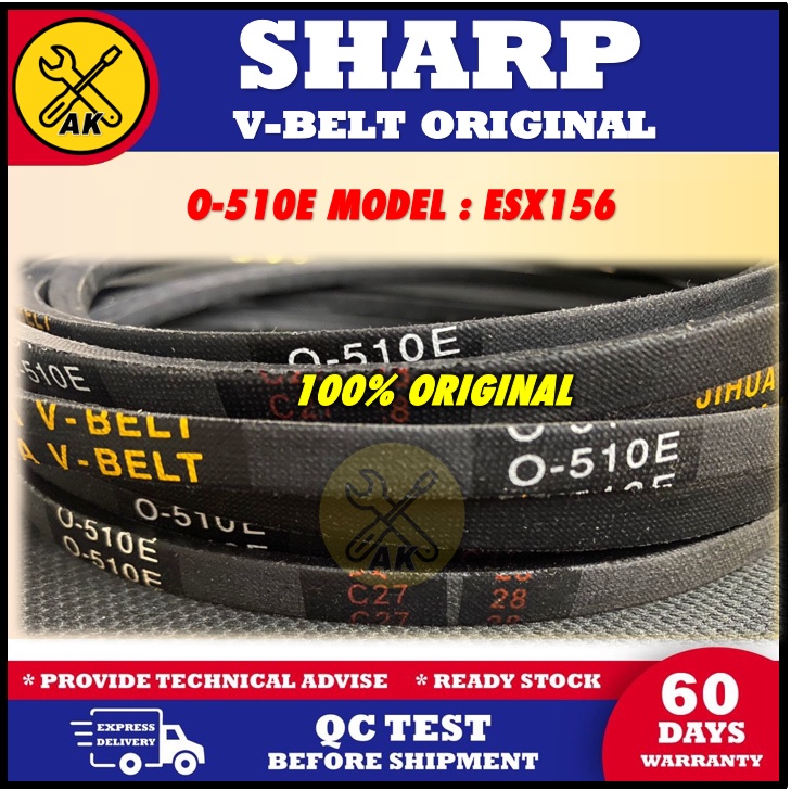 (100ORIGINAL) O510E ESX156 SHARP WASHING MACHINE BELTING BELT O510E