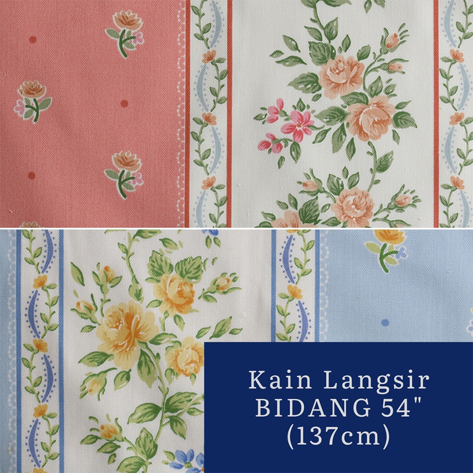 ( BEST BUY ) CURTAIN FABRIC / KAIN LANGSIR Bidang 54"(137cm) Shopee