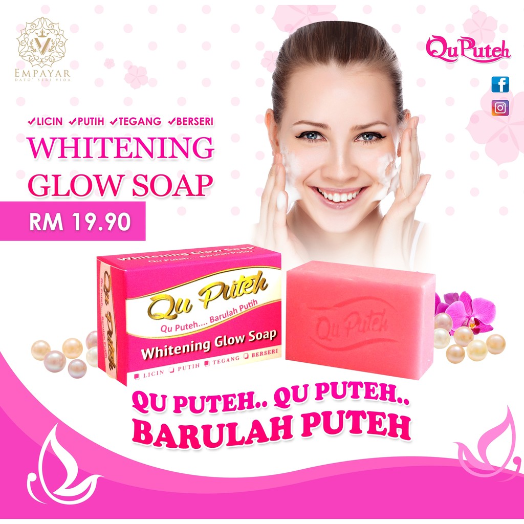 Vida Qu Puteh Whitening Glow Soap Shopee Malaysia