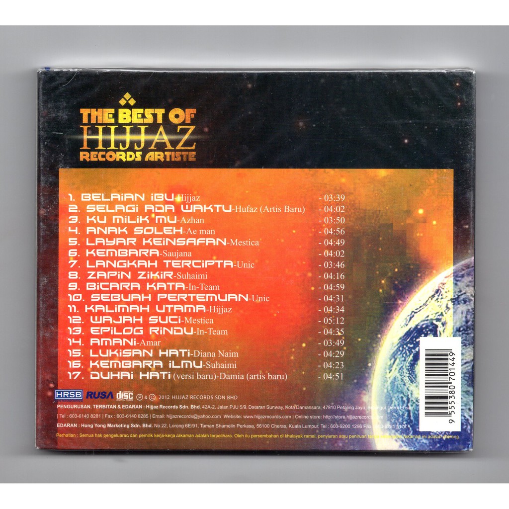 The Best Of Hijjaz Records Artiste Cd Shopee Malaysia