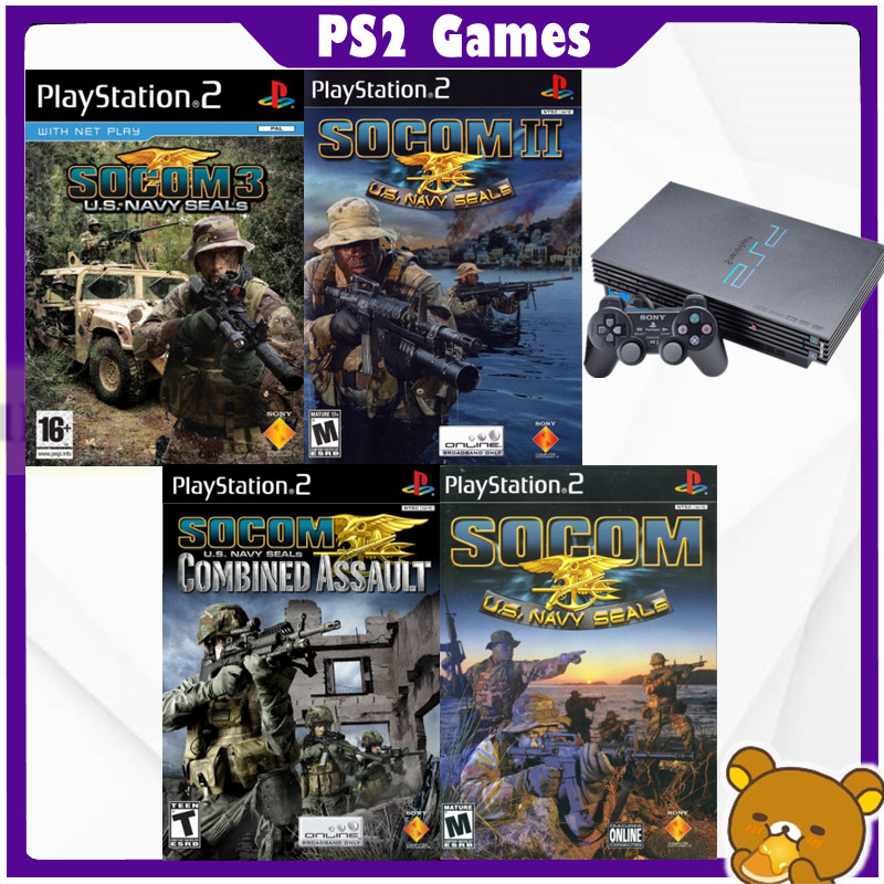 Socom U S Navy Seals Combined Assault Socom Ii Socom 3 Ready Stock Ps2 Dvd Games Purpleray Cd