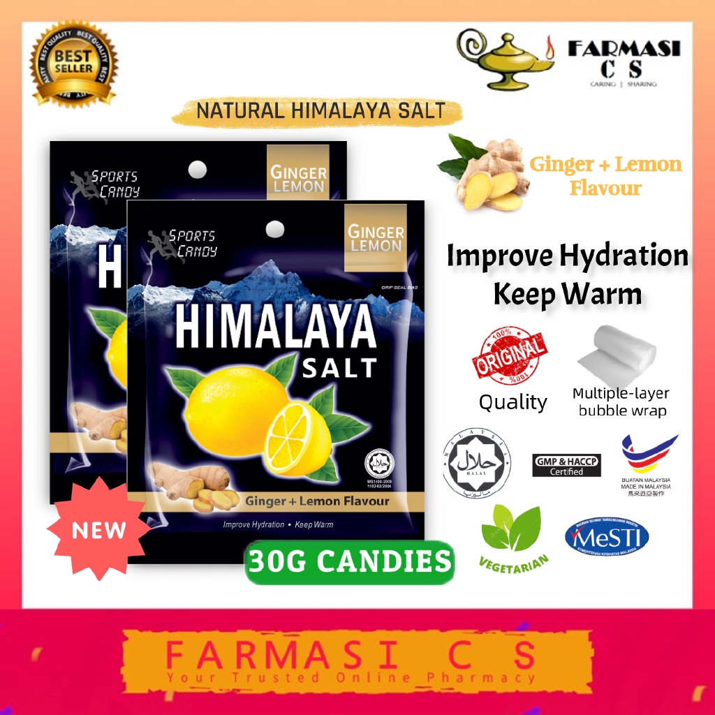 HIMALAYA Salt Sports Candy (Ginger Lemon) 15g x 2 (TWIN) Exp4/2022