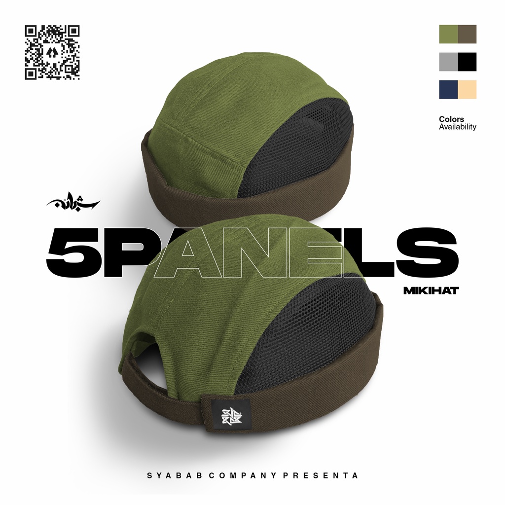 Miki Hat 5 Panel Peci Brimless Cap Premium Mikihat Kopiah Men