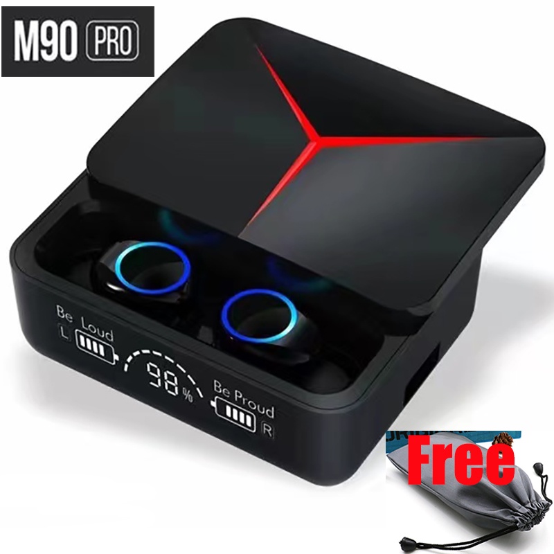 New Arrival M90 Pro TWS Earphones HD Voice Noise Cancelling Earbuds BT Wireless Headphones M90Pro With Charging Box