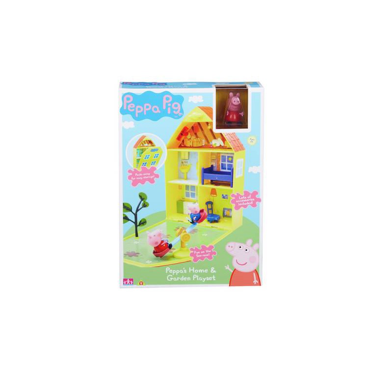 peppa pig house and garden playset