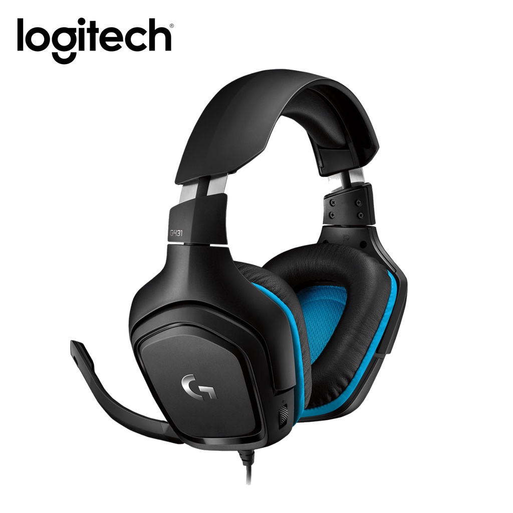 Logitech G431 Multi-Platform 7.1 Surround Sound Gaming Headset - Black ...