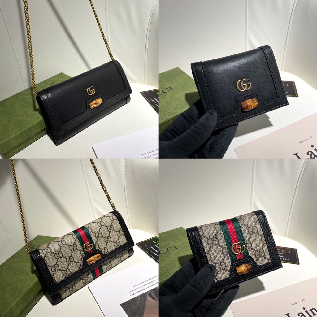 Mini Zipper Small Wallet Ladies Card Case Long Wallet Chain Wallet Card Wallet