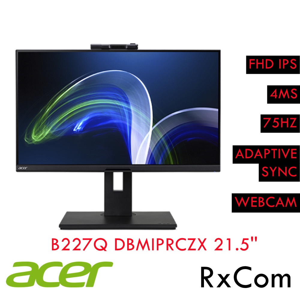 ACER B227Q DBMIPRCZX 22 INCH FHD IPS ( 4MS / 75HZ / ADAPTIVE SYNC