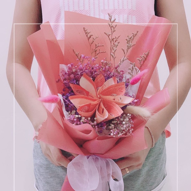 新款钱玫瑰 搭配满天星满天星花束money Bouquet Shopee Malaysia