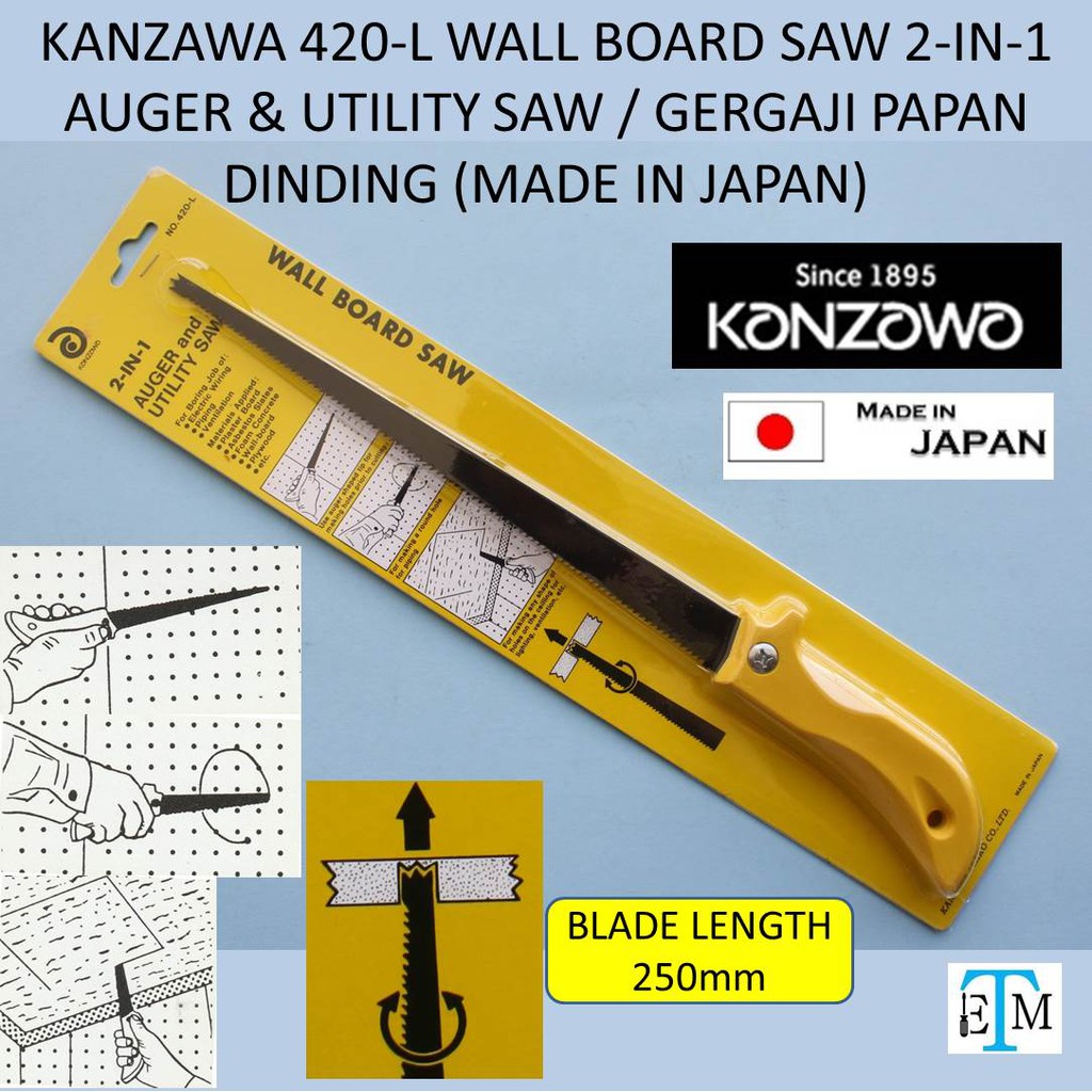 kanzawa-420-l-wall-board-saw-2-in-1-auger-utility-saw-gergaji-papan-dinding-made-in-japan