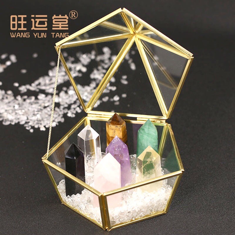 Buy 预购15天工作日 天然七星阵水晶摆件水晶柱粉紫七色水晶七星阵摆件原矿石标本摆柱 Seetracker Malaysia