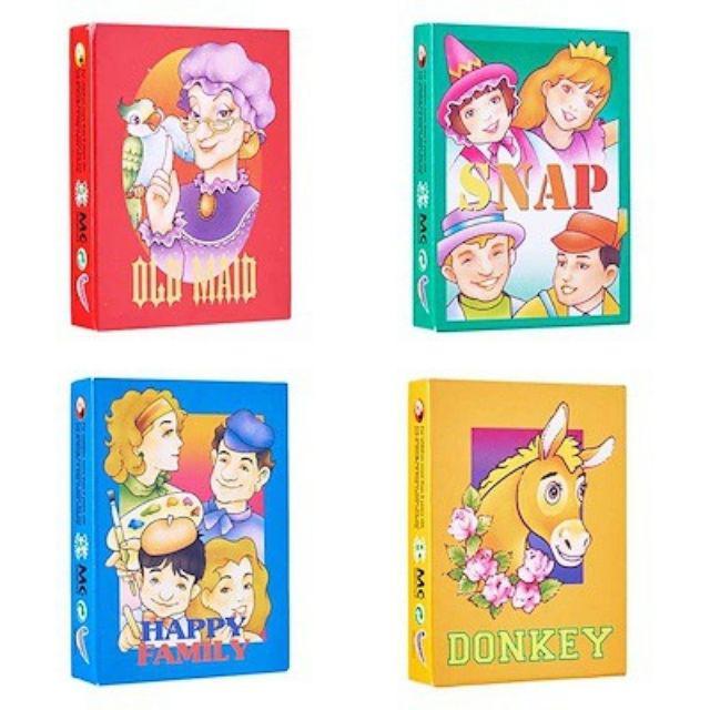 Card Puzzle Game In A Tin 4 to Choose From Happy Families- New Donkey Snap 