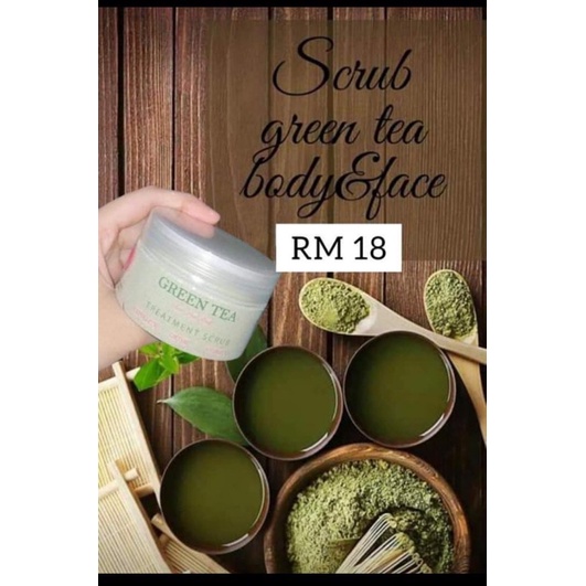 SCRUB GREEN TEA ( face and body) Shopee Malaysia