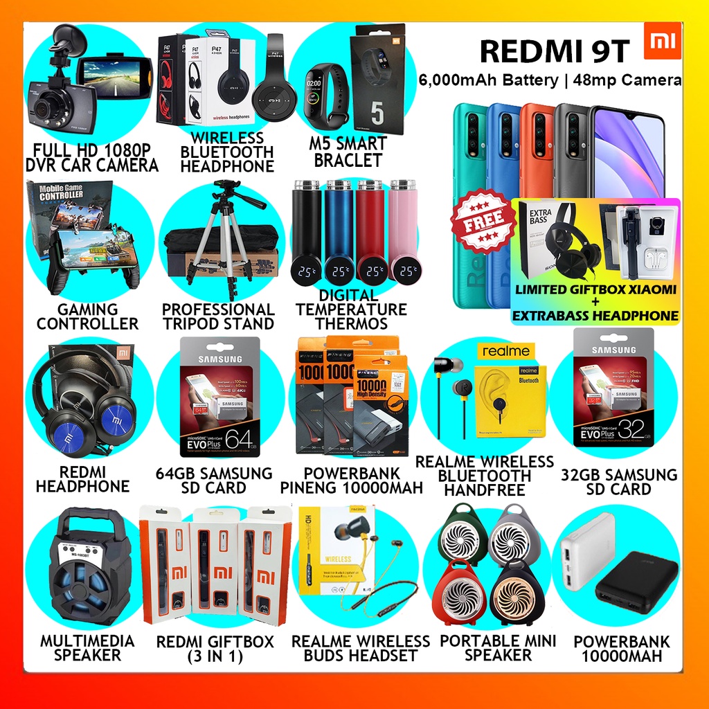Ready Stock Redmi 9t 9c 9a Original Xiaomi Official Malaysia Shopee Malaysia
