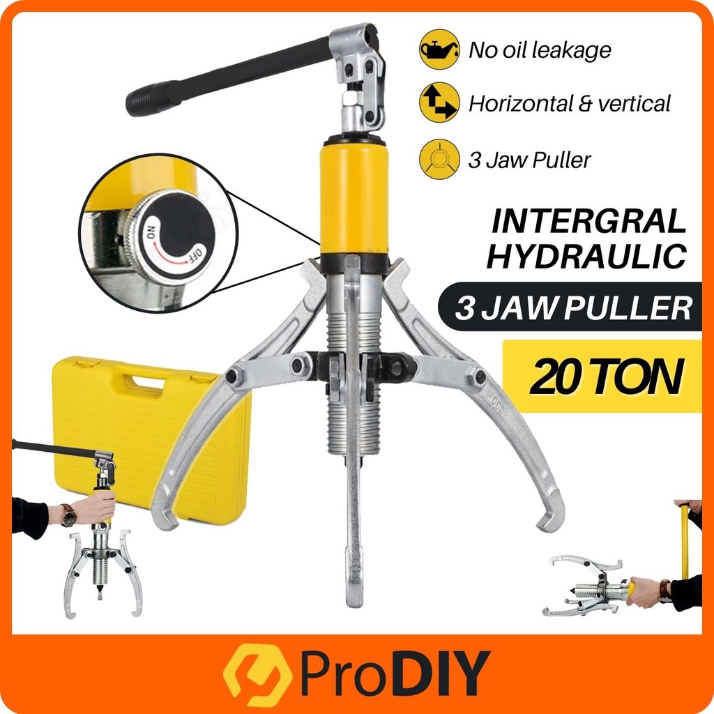 20 TON Integral Hydraulic 3 Jaw Puller Industrial Grade Integral Type