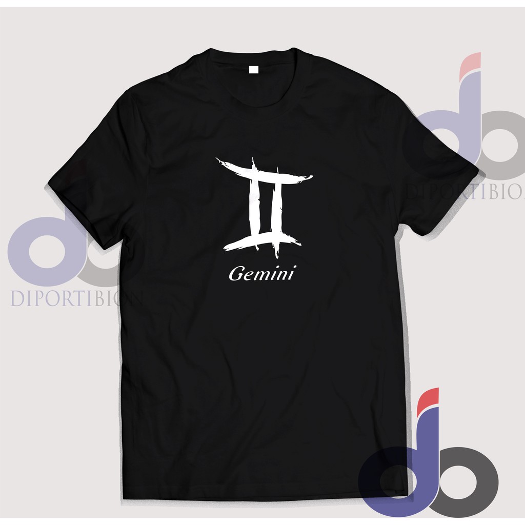 GEMINI ZODIAC T-SHIRT GEMINI ZODIAC DISTRO T-SHIRT GEMINI SHORT-SLEEVED T-SHIRT