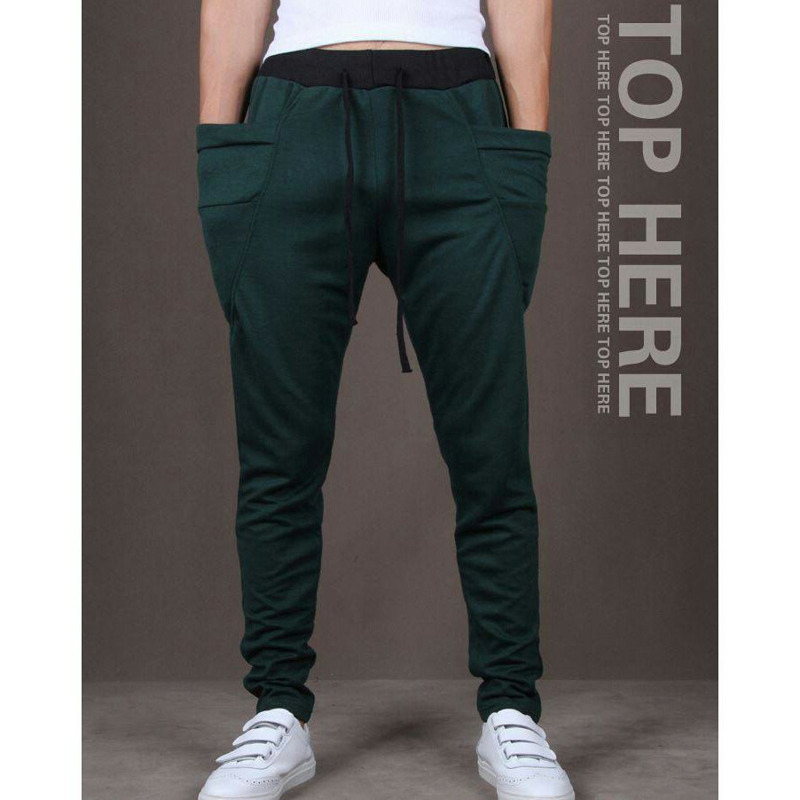 dark green jogger pants