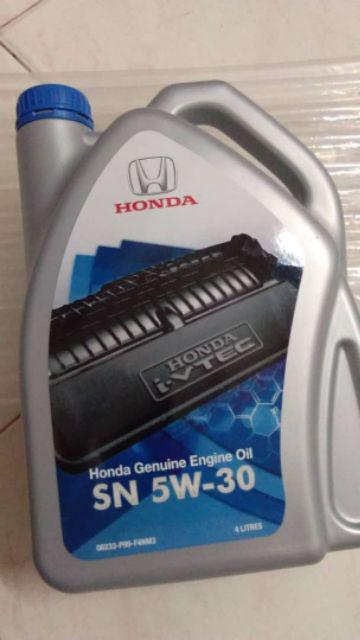 HONDA ENGINE OIL 5W30 SEMI SYNTHETIC (4 LITER)  Shopee 